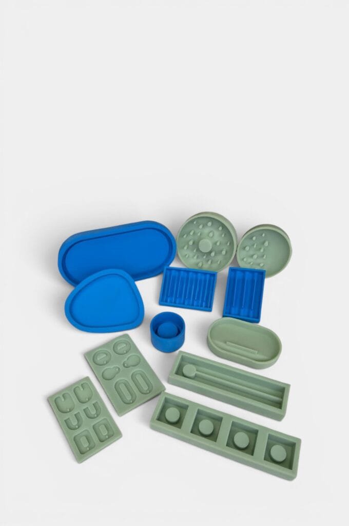 Silicone Mold Pro - Asymmetric Soap Dish 8x14 cm